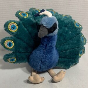 Plush Peacock Toy, Tiger Tale Toys